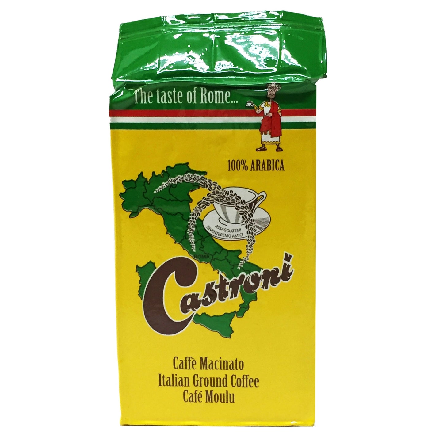 Caffè Castroni 100% Arabica Miscela Bar Macinato Sottovuoto
